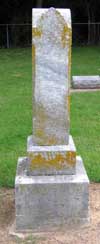 West Branch Cemetery Headstone