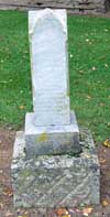 West Branch Cemetery Headstone