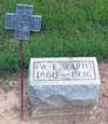 West Branch Cemetery Headstone