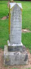 West Branch Cemetery Headstone