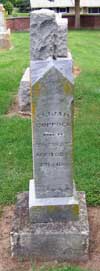 West Branch Cemetery Headstone