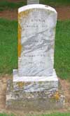 West Branch Cemetery Headstone