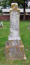 West Branch Cemetery Headstone