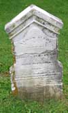 West Branch Cemetery Headstone