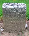 West Branch Cemetery Headstone