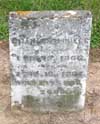 West Branch Cemetery Headstone