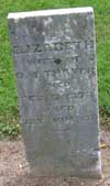 West Branch Cemetery Headstone