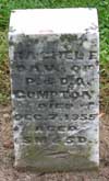 West Branch Cemetery Headstone