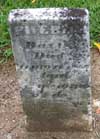 West Branch Cemetery Headstone