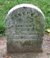 West Branch Cemetery Headstone