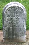 West Branch Cemetery Headstone