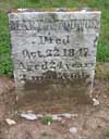 West Branch Cemetery Headstone