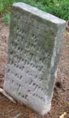 West Branch Cemetery Headstone