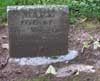 West Branch Cemetery Headstone