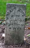 West Branch Cemetery Headstone